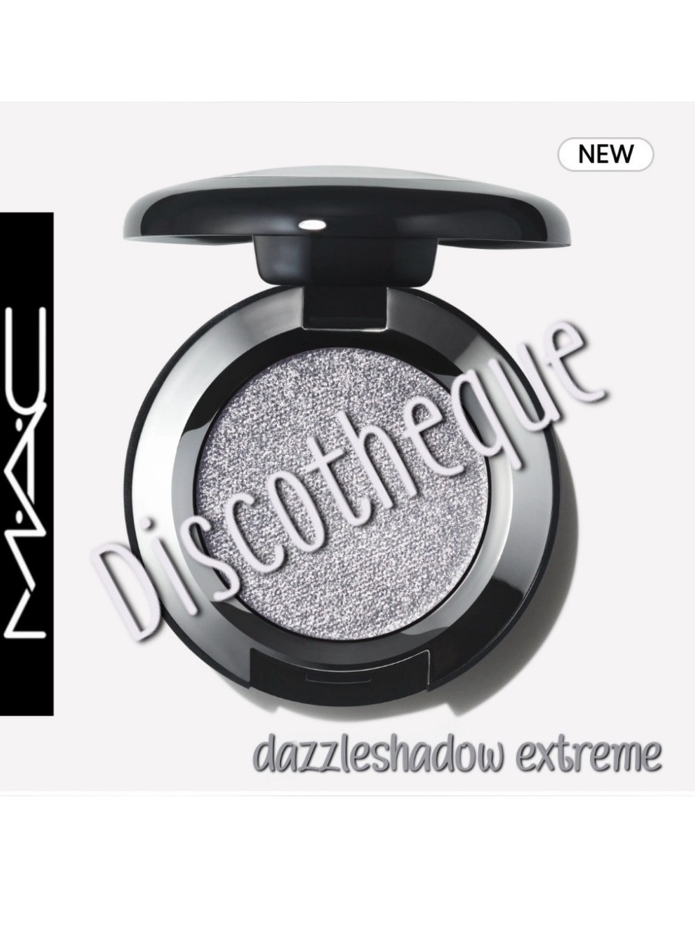 MAC Dazzleshadow Extreme Discotheque Silver Brand New in Box Authentic